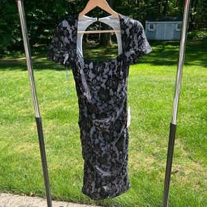 NWT 🌟 La Coquette Lace Ruched Dress Size 6